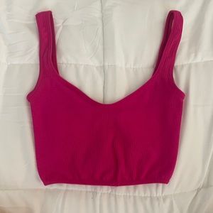 urban outfitters pink cropped tank